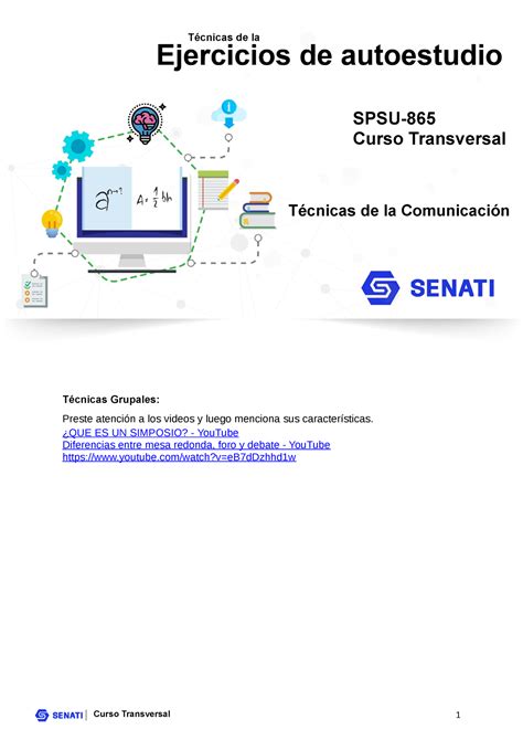 SPSU 865 Ejercicio T002 2 Técnicas de la Comunicación Curso