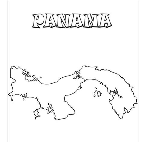 Mapa De Panam Para Colorear Imprimir E Dibujar Coloringonly