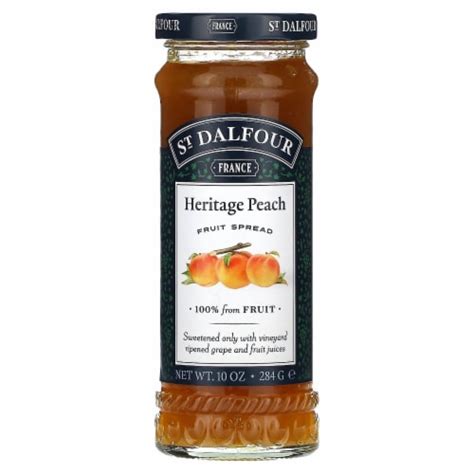 St Dalfour Heritage Peach Fruit Spread 10 Oz 284 G 10 Oz Kroger