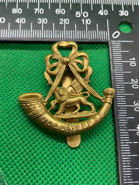 Ww1 British Army London Volunteer Rifles Vtc Cap Badge With Rear Slide