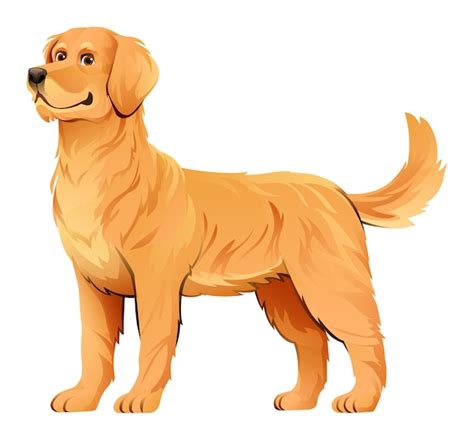 Golden Retriever Perro Dibujos Animados Clipart Ilustraci N The Best