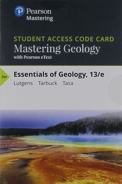 Amazon Mastering Geology With Pearson Etext Standalone Access