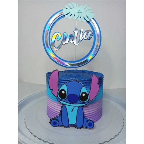 Topo De Bolo D Lilo E Stitch Personalizado