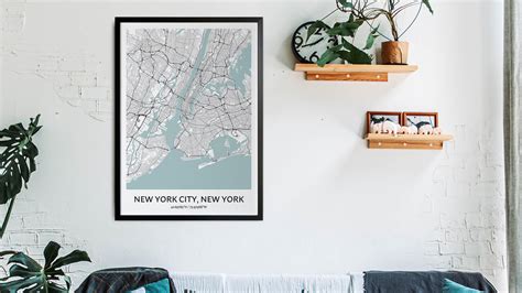 New York City Map Poster - Your City Map Art - Positive Prints