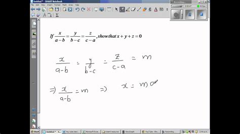 If X A B Y B C Z C A Then Show That X Y Z 0 Youtube