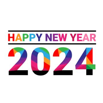 Feliz Año Nuevo 2024 Vector PNG dibujos Feliz Año Nuevo 2024 Feliz