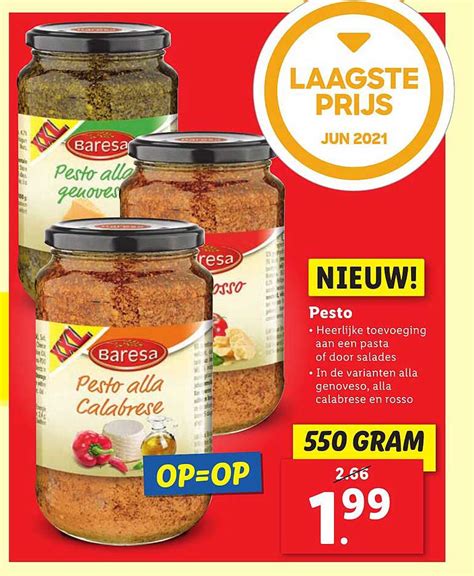 Baresa Pesto Aanbieding Bij Lidl 1Folders Nl