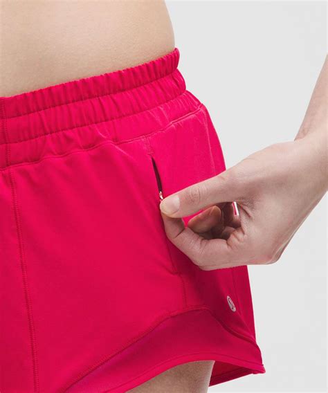 Lululemon Hotty Hot Low Rise Lined Short 2 5 Pink Dragonfruit Lulu