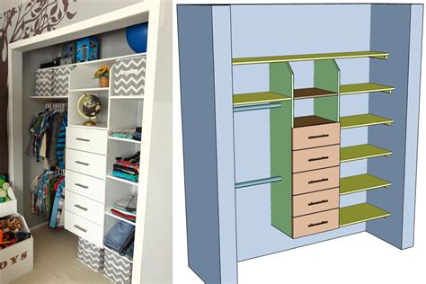 DIY Closet Organizer With Drawers Plans closet System Closet - Etsy