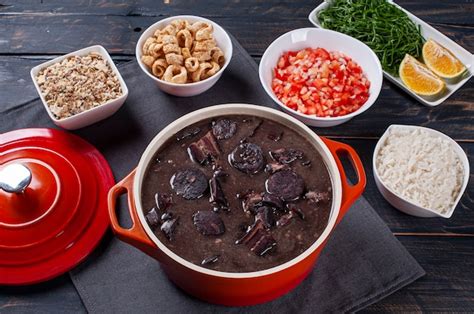 Plato T Pico Brasile O Llamado Feijoada Elaborado Con Frijoles Negros