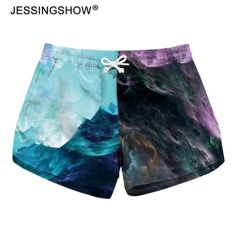 New Arrival Women Printed Beaches Shorts Workout Fitness Short Pants Quick Dry Sand Beaches