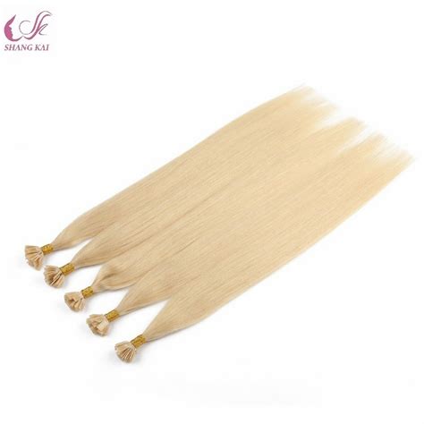 Flat Tip Pre Bonde Russian Hair 100 European Virgin Remy Human Hair