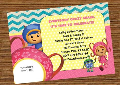 Team Umizoomi Milli Birthday Party Invitation By Kraftykansas 1000