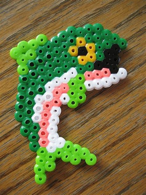 Perler Bead Bass Fish Diy Perler Bead Crafts Pearler Bead Patterns