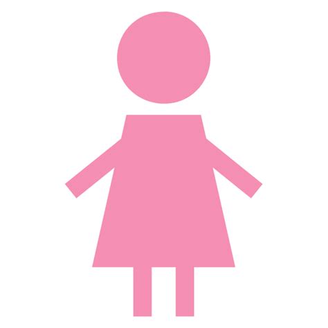 Pink Female Silhouette Free Svg