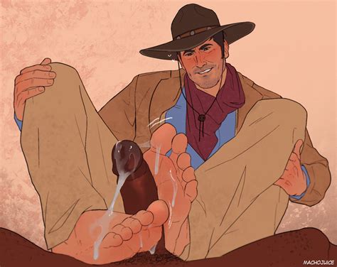 Rule 34 2boys Ash Williams Barefoot Bruce Campbell Clothed Cowboy Hat Cum Cum On Feet Dark