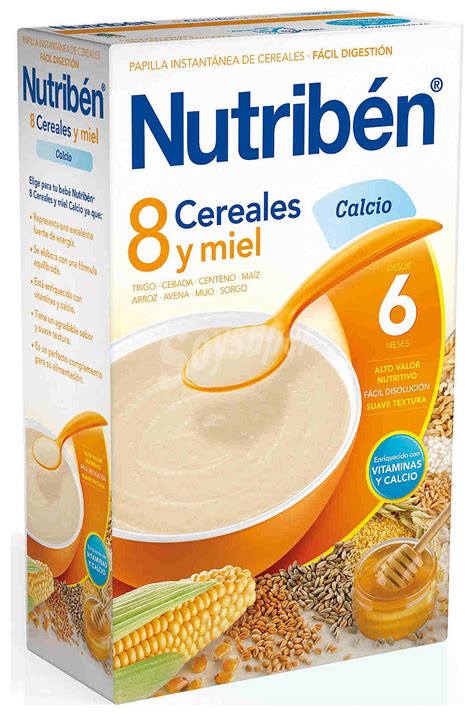 Nutribén Papilla Instantánea De 8 Cereales Con Un Toque De Miel Y