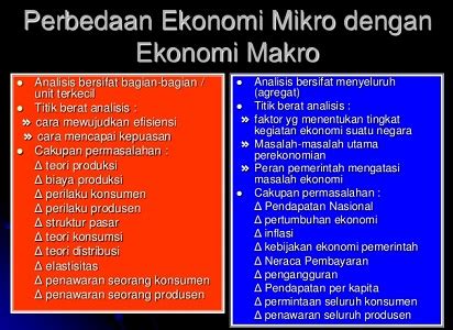 Perbedaan Ekonomi Mikro Dan Ekonomi Makro Adalah Homecare