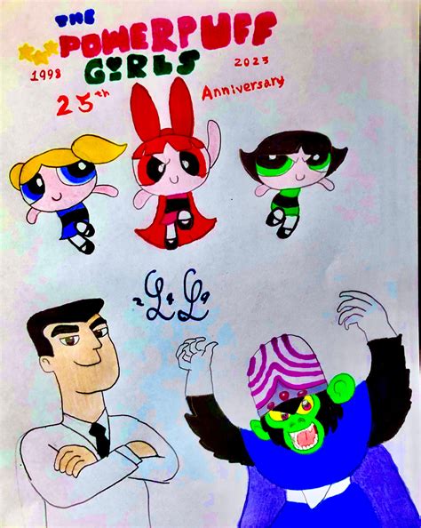 The Powerpuff Girls 1998 25th Anniversary By Lugialover249 On Deviantart