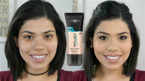 New L Oreal Pro Glow Foundation Review Demo Wear Test Shade