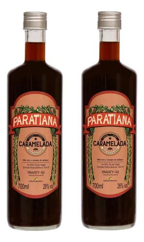 Kit 2 Cachaça Caramelada Paratiana 700 Ml Parcelamento sem juros