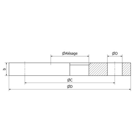 Rotating Flange PN10 Type A Metric Aluminium AS13 SOFRA INOX