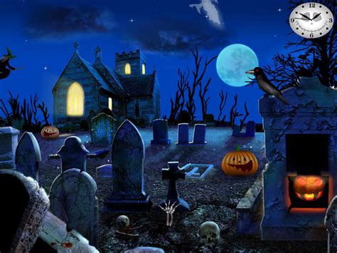 Graveyard Party Screensaver For Windows Free Halloween Screensavers