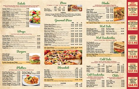 Our Menu Sals Pizza