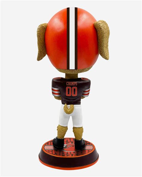 Chomps Cleveland Browns Field Stripe Mascot Bighead Bobblehead FOCO