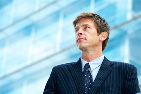 Man Outside Office Building Stock Photo - Image of happy, enthusiasm ...