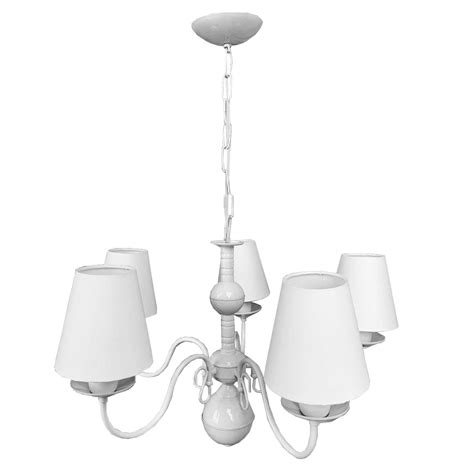 Lustre Cl Ssico Proven Al Branco Bra Os C Pulas Em Tecido Vintage