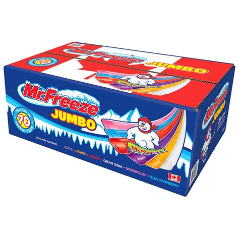 Mr Freeze Jumbo Pops 80 X 150mL Toronto Street Frozen Treats