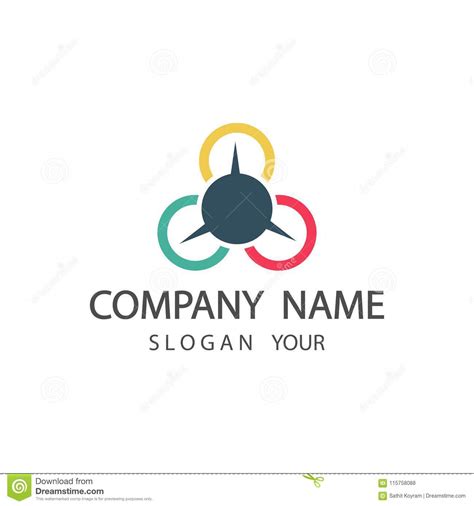 Abstract Logo Companycorporate Design Element Illustrator Stock