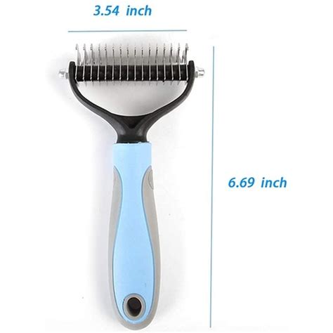 Pet Grooming Brush Dog Brushes For Grooming Double Sided Shedding And