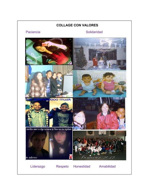 Collage Con Valores PDF Descarga Gratuita