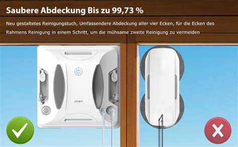 Amazon de Fmart W6 fensterputzroboter mit sprühfunktion automatischer