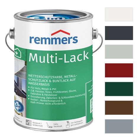 Remmers Multi Lack In Holzlack Holzfarbe Metallfarbe Pvc Farbe