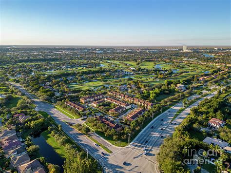 Aerial Photo Of The Lago Mar Country Club In Plantation Florida