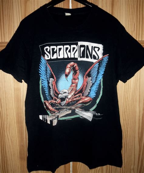 Vintage 1990 91 Scorpions Tour Shirt Awesome By Desertmoss