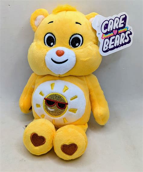 Basic Fun Care Bears 9 Bean Glitter Belly Funshine Bear Soft