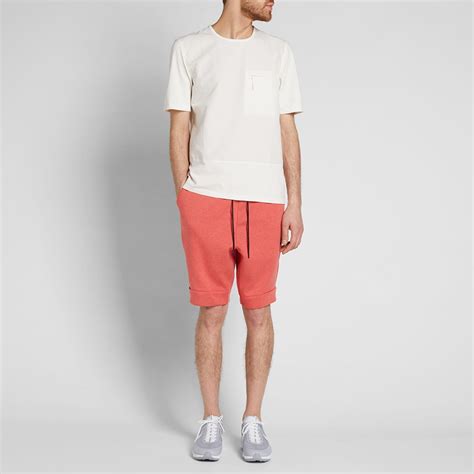 Nike Tech Fleece Short Track Red Heather And Black End