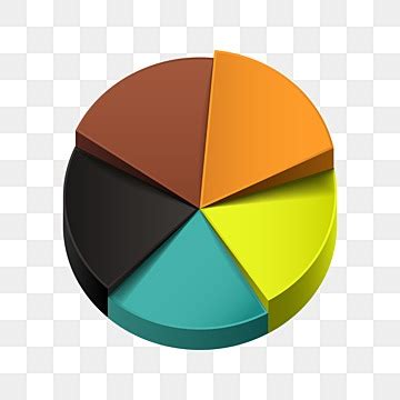 Colorful Pie Chart Buttons With Shadow Icon Chart Business Vector