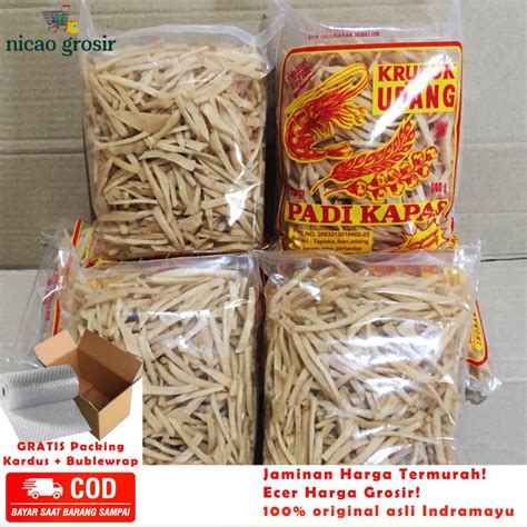 Jual Kerupuk Udang PADI KAPAS STIK Sirian Seblak 500g Kerupuk Seblak