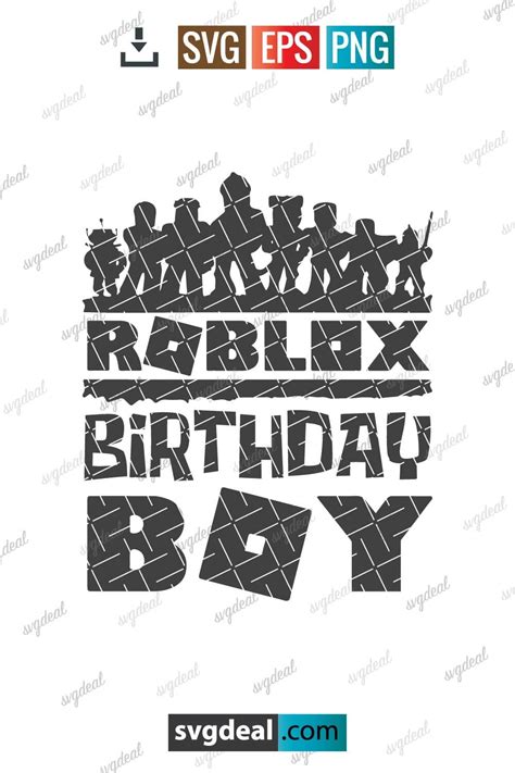 Free Roblox Birthday Boy Svg - SVGDeal.com