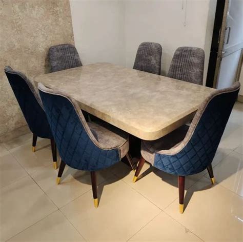 Marble Top Seater Wooden Dining Table Set At Rs Set In