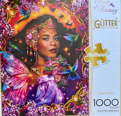 1000 Pc. Jigsaw Puzzle Buffalo Comple Summer Quen Glitter - Etsy