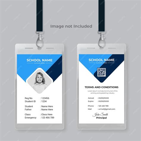 Premium PSD | Id card template design psd file