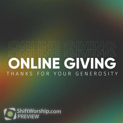 Giving Online Shift Worship