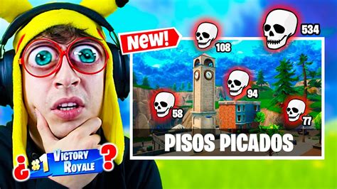 S Lo Pisos Picados Challenge En Fortnite Imposible Youtube