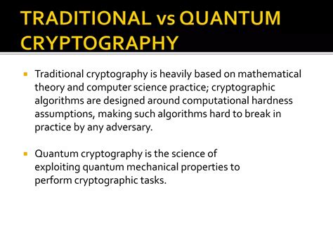 Quantum Cryptography Presentation PPT